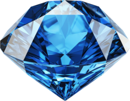 ai généré bleu brillant clair diamant png