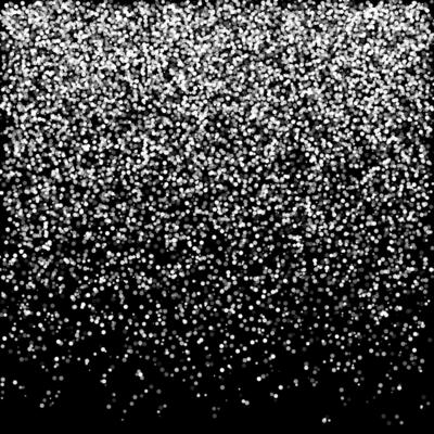Falling Snow on the Black Background.