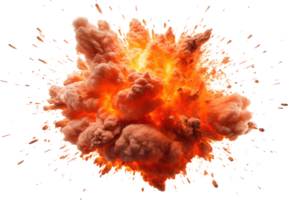 AI generated Explosion of smoke png