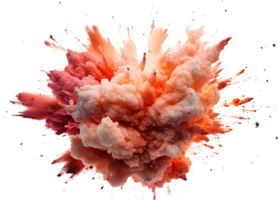AI generated Explosion of smoke png