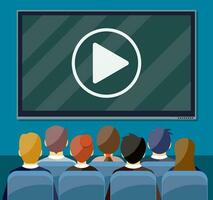 Cinema, business video presentation, vector