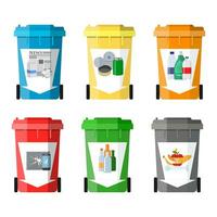 Waste management concept vector