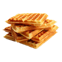 AI generated waffles are ready to be served png