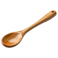 AI generated wooden spoon kitchen utensil png