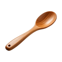 AI generated wooden spoon kitchen utensil png