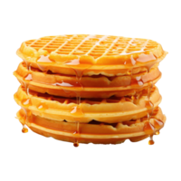 ai generiert Waffeln sind bereit zu Sein serviert png