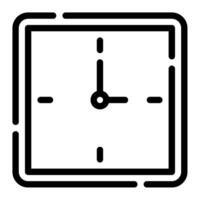 Clock icon for uiux, web, app, infographic, etc vector