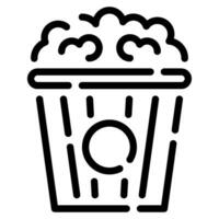 fiesta palomitas de maiz icono para uiux, web, aplicación, infografía, etc vector