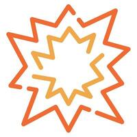 Starburst icono para uiux, web, aplicación, infografía, etc vector