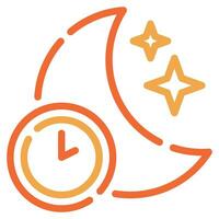 Midnight icon for uiux, web, app, infographic, etc vector