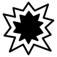 Starburst icono para uiux, web, aplicación, infografía, etc vector