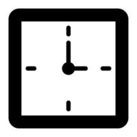 Clock icon for uiux, web, app, infographic, etc vector