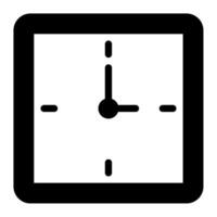 Clock icon for uiux, web, app, infographic, etc vector