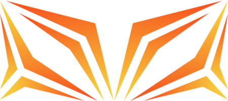 sporty arrow sharp orange gradient jersey background transparent png