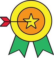 Target Accomplishment Icon Vector Illustration