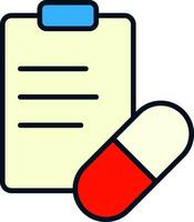 Drug or Medicine Hospital Formulary Icon Vector Illustration