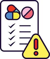 Drug Adverse Reaction Vector Illustration