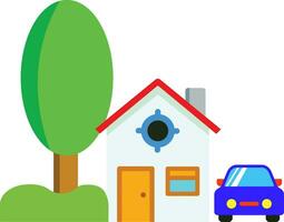 Home And Car Loan Vector Illustration