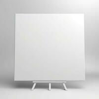 AI generated blank whiteboard on the wall. Generative AI photo