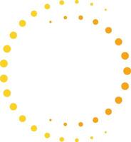 Dot Simple Circular Frame Vector Illustration