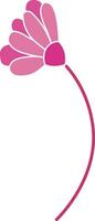 Pink Flower Elements Vector Illustration
