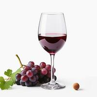 AI generated Hyper-realistic photo of golden wine on a white background