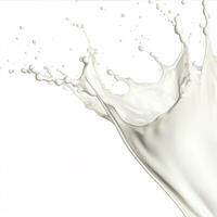 AI generated Hyper-realistic photo of Milk Splash isolated on a white background