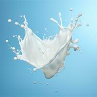 AI generated Hyper-realistic photo of Milk Splash isolated on a background