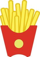 Fries Fast Food Vector Illustration