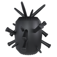 Big Nail Grenade isolated object png