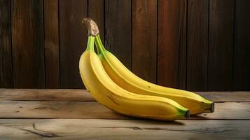 AI generated Portrait banana on the table with light exposure AI Generative photo