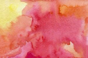 pink red-yellow watercolor background texture photo