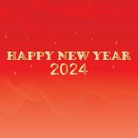 simple abstract seamlees red color wavy air lines pattern, happy new year art work on orange color background vector