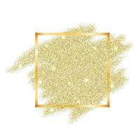 Golden glitter template vector