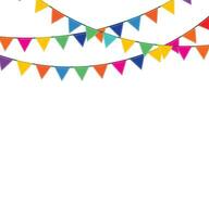 Bunting and garland set. vector