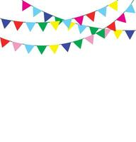 Bunting and garland set. vector