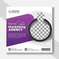 Digital business marketing advertisements post and web banner design or social media business template design. Modern Corporate social media post design for business. vector