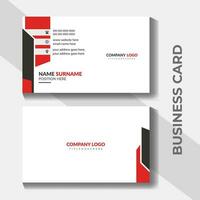 professional medical style business card in front and back view. vector