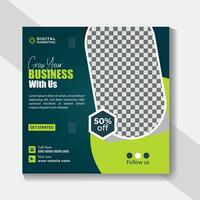 Business social media post design template for online advertising. Business Social Media Post Design by Meherab Hossain vector