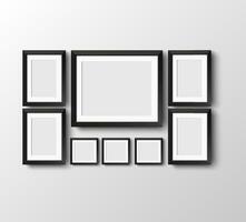 set of picture frames vector