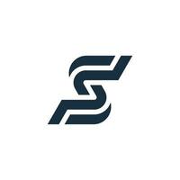 modern letter S swap logo vector