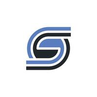 modern letter S synergy logo vector