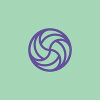 abstract swirl loop vortex logo vector