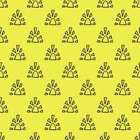 Seamless pattern with sun doodle for decorative print, wrapping paper, greeting cards, wallpaper and fabric vector