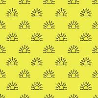 Seamless pattern with sun doodle for decorative print, wrapping paper, greeting cards, wallpaper and fabric vector