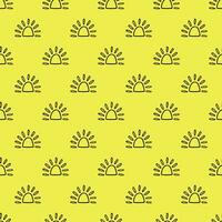 Seamless pattern with sun doodle for decorative print, wrapping paper, greeting cards, wallpaper and fabric vector