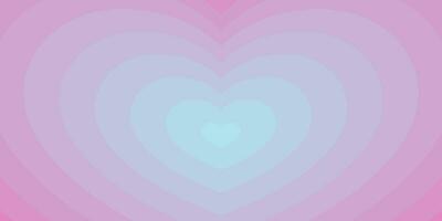 Concentric Hearts Pink Gradient Background. A Lovely Vector Illustration.