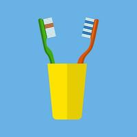 Tooth brush vector. vector