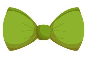 St. Patricks Day green leprechaun bow tie vector