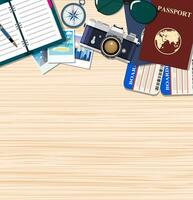 Travel and adventure template vector